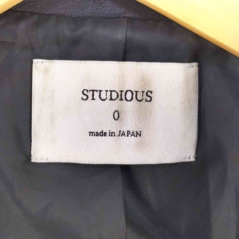 ステュディオス STUDIOUS SHEEPSKIN ダブルライダースジャケット レディース JPN:0
