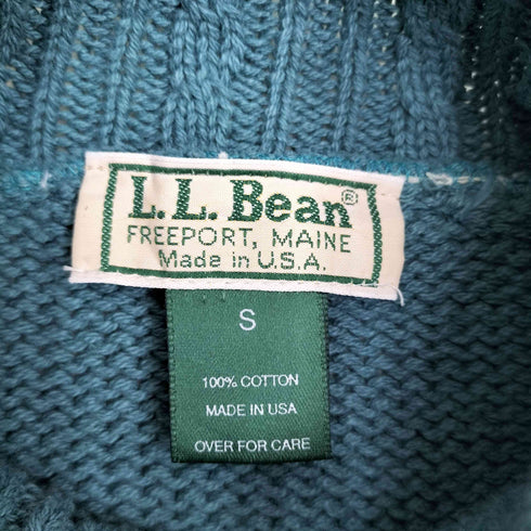 エルエルビーン L.L.Bean USA製 復刻タグ コットン タートルネック ニット メンズ import:S