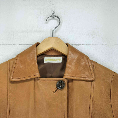 Blancafe lamb leather ラムレザーハーフコート レディース 9AR