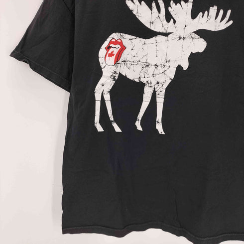 TENNESSEE RIVER ボディ 90S ボディ メキシコ製 UK ロックバンド アニマル キスマーク プリント ツアー S/S Tシャツ メンズ import:L