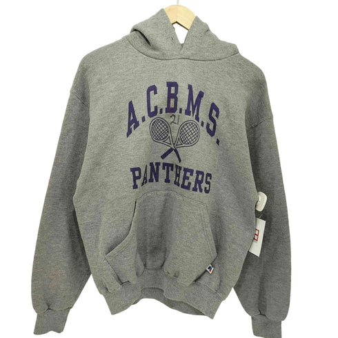 ラッセルアスレチック RUSSELL ATHLETIC 90s 3段 テニスラケット プルオーバー パーカー メンズ import:M
