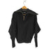 ザラ ZARA クロップドハーフジップニット レディース import:S