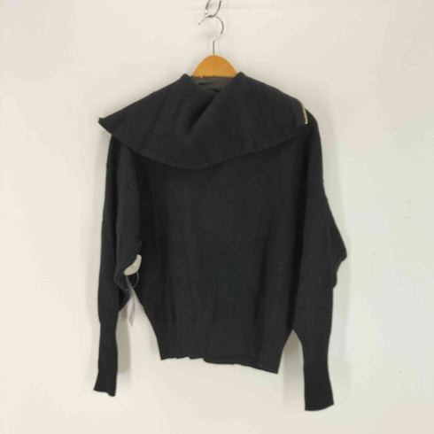 ザラ ZARA クロップドハーフジップニット レディース import:S