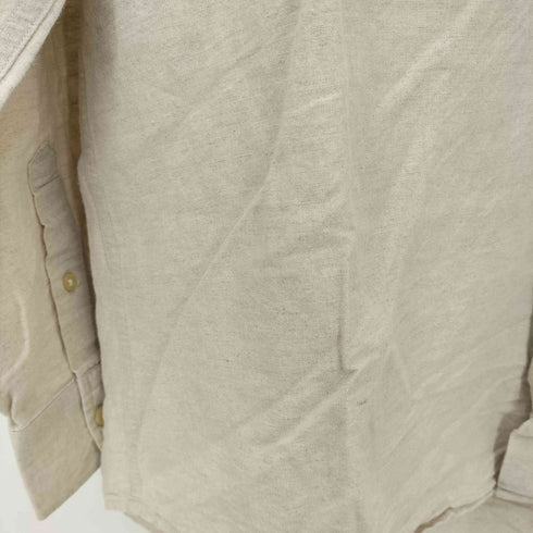 クラブルーム CLUB ROOM コットンリネン 長袖 バンドカラーシャツ メンズ import:M