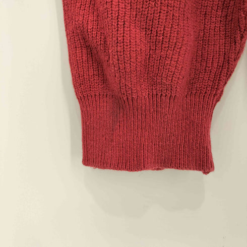 エディーバウアー Eddie Bauer 90s USA製 前V リブ コットンニット セーター メンズ import:XXL