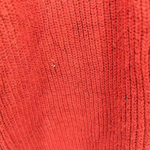 エディーバウアー Eddie Bauer 90s USA製 前V リブ コットンニット セーター メンズ import:XXL