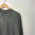 エディーバウアー Eddie Bauer 00s フリーダムスリーブ コットンナイロン L/S ニット ポロシャツ メンズ import:M