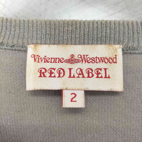 ヴィヴィアンウエストウッドレッドレーベル Vivienne Westwood RED LABEL オーブ刺繍 リネンコットンカーディガン レディース JPN:2