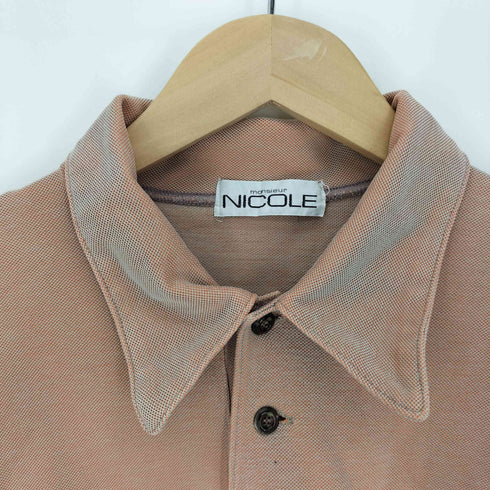 ニコル NICOLE monsieur L/S polo shirt ポロシャツ メンズ
