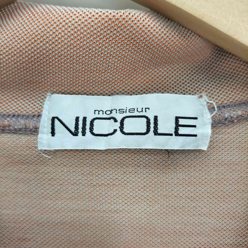 ニコル NICOLE monsieur L/S polo shirt ポロシャツ メンズ