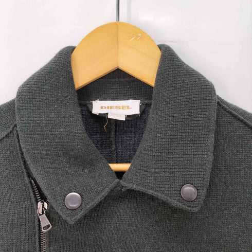 ディーゼル DIESEL ウール混 ダブルブレスト 立体スリーブ ライダースジャケット メンズ import:S