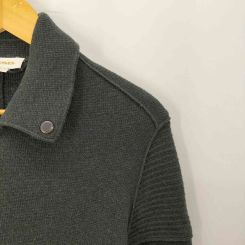 ディーゼル DIESEL ウール混 ダブルブレスト 立体スリーブ ライダースジャケット メンズ import:S