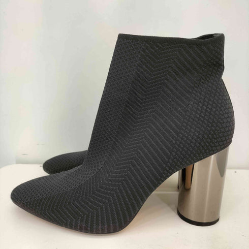 ザラ ZARA ヒールデザイン ニットショートブーツ レディース EUR:37