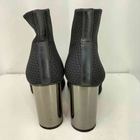 ザラ ZARA ヒールデザイン ニットショートブーツ レディース EUR:37