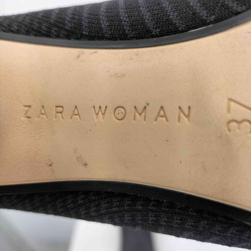 ザラ ZARA ヒールデザイン ニットショートブーツ レディース EUR:37