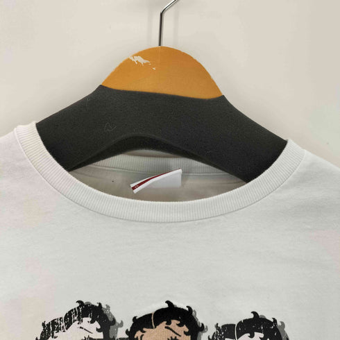 キャラクター刺繍 L/S Tシャツ メンズ LL