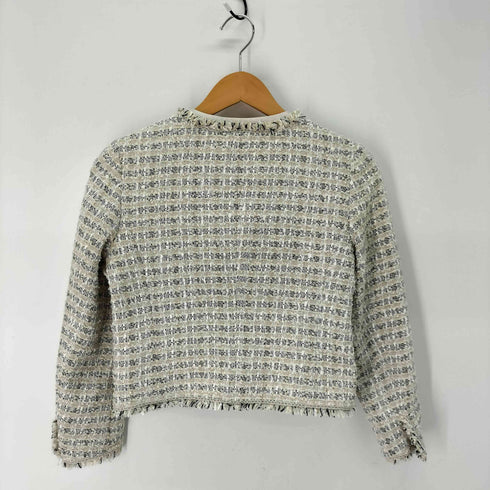 ニジュウサンク 23区 LINTON フックボタン ノーカラー ツイード ジャケット & ツイード スカート レディース JKT:32/SKT:34