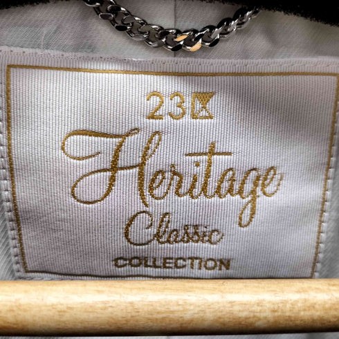 ニジュウサンク 23区 LINTON フックボタン ノーカラー ツイード ジャケット & ツイード スカート レディース JKT:32/SKT:34