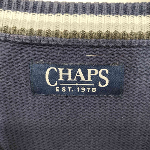 チャップス CHAPS ワンポイント 刺繍 コットンニット セーター メンズ import:XL