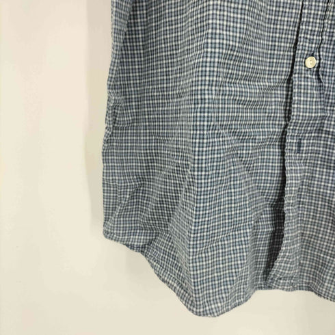 ラルフローレン RALPH LAUREN 90s HERITAGE ポニー刺繍 チェック S/S ボタンダウン シャツ 半袖 メンズ LL