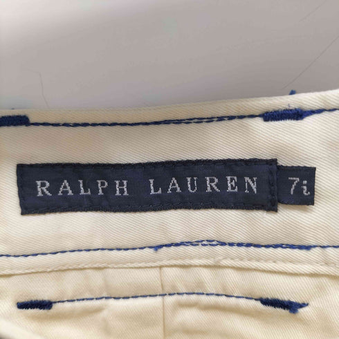 ラルフローレン RALPH LAUREN 切替デザイン ストライプ ワークスカート レディース 7i