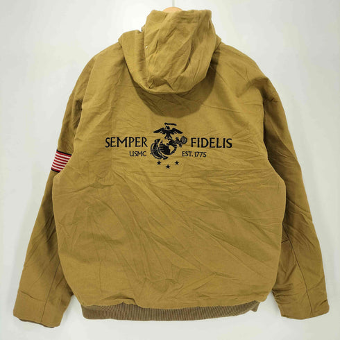 The Bradford Exchange 星条旗ワッペン ダック フーデッド ワークジャケット メンズ import:L