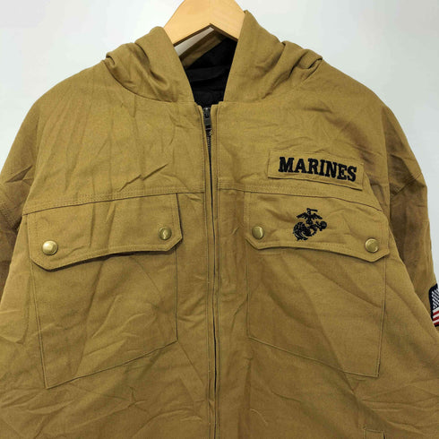 The Bradford Exchange 星条旗ワッペン ダック フーデッド ワークジャケット メンズ import:L