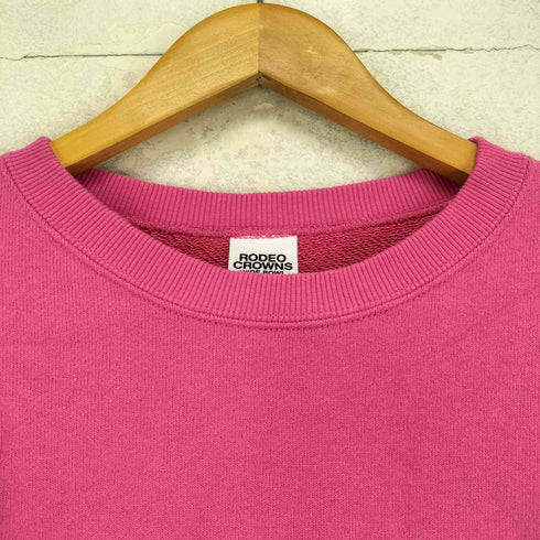 ロデオクラウンズ RODEO CROWNS Multi Graphic フロント刺繍クルーネックスウェット レディース FREE