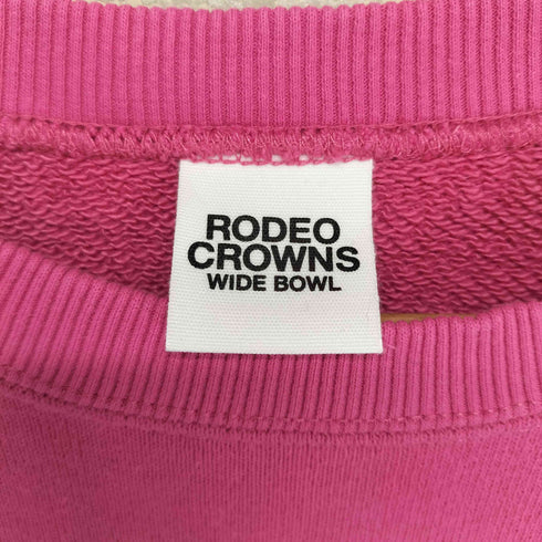 ロデオクラウンズ RODEO CROWNS Multi Graphic フロント刺繍クルーネックスウェット レディース FREE