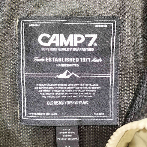 キャンプセブン CAMP7 ロゴ刺繍 ナイロンジャケット メンズ JPN:M