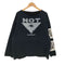 HEX ANTI STYLE スリーブ フォトプリント パッチ リメイク スウェット メンズ