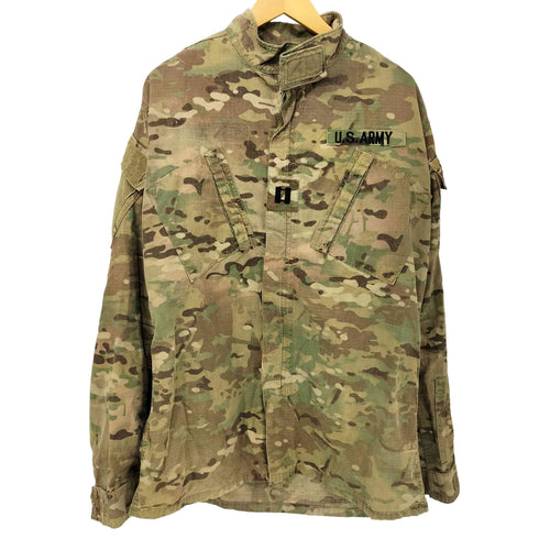 ユーエスアーミー U.S. ARMY 米軍 迷彩 マルチカム OCPカモ ACU コンバットジャケット メンズ MEDIUM - LONG