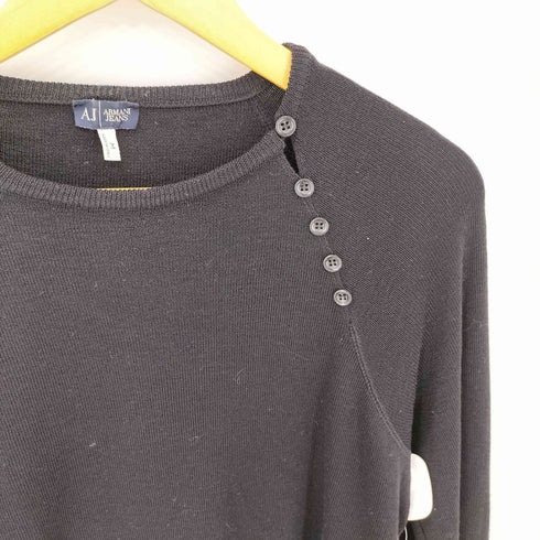 アルマーニジーンズ ARMANI JEANS イタリア製 ボタンラグランセーター メンズ M