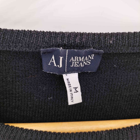 アルマーニジーンズ ARMANI JEANS イタリア製 ボタンラグランセーター メンズ M