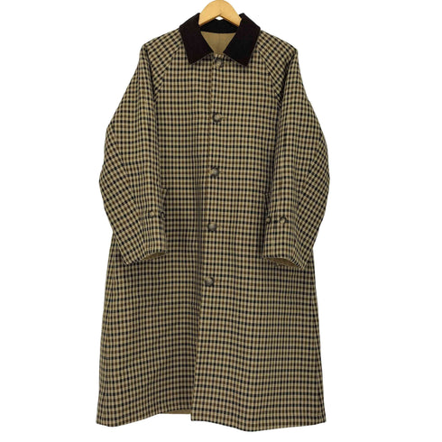 ビューティーアンドユースユナイテッドアローズ BEAUTY & YOUTH UNITED ARROWS コットンシャンブレー×チェック ステンカラーコート メンズ JPN:S