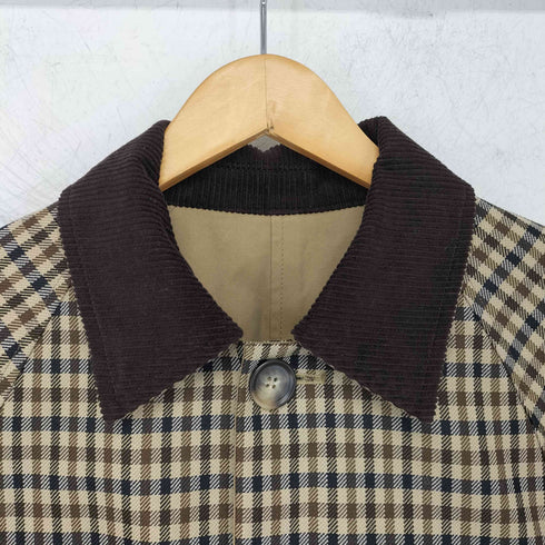 ビューティーアンドユースユナイテッドアローズ BEAUTY & YOUTH UNITED ARROWS コットンシャンブレー×チェック ステンカラーコート メンズ JPN:S
