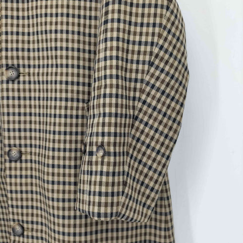 ビューティーアンドユースユナイテッドアローズ BEAUTY & YOUTH UNITED ARROWS コットンシャンブレー×チェック ステンカラーコート メンズ JPN:S