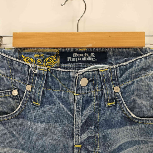 ROCK & REPUBLIC USA製 刺繍ブーツカットデニム Y2K メンズ 29