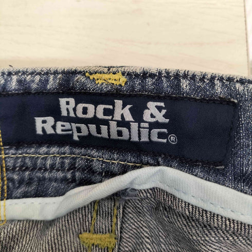 ROCK & REPUBLIC USA製 刺繍ブーツカットデニム Y2K メンズ 29