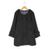 バーバリーブルーレーベル BURBERRY BLUE LABEL ノーカラーウールコート レディース JPN:38