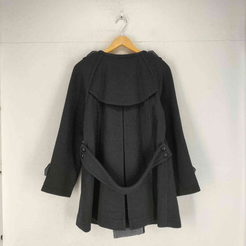 バーバリーブルーレーベル BURBERRY BLUE LABEL ノーカラーウールコート レディース JPN:38