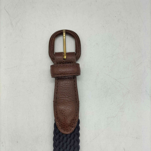 ANDERSON’S イタリア製 編み込み レザー 切替 ベルト メンズ 80