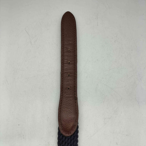 ANDERSON’S イタリア製 編み込み レザー 切替 ベルト メンズ 80