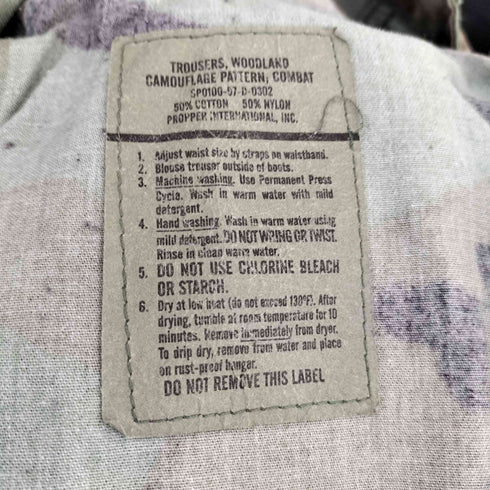ユーエスアーミー U.S. ARMY ウッドランドカモ BDU カーゴパンツ メンズ SMALL-SHORT