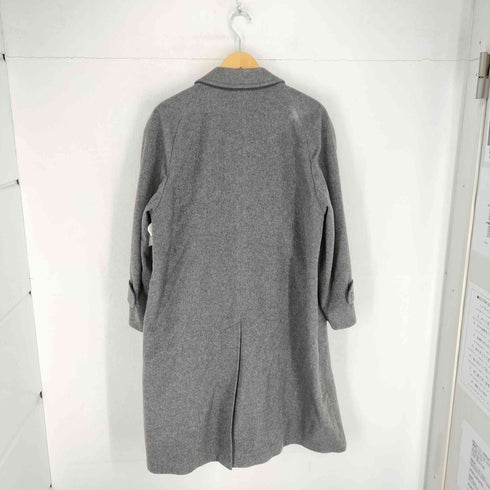 アクアスキュータム AQUASCUTUM pure cashmere MADE IN ENGLAND カシミヤ100比翼ステンカラーコート メンズ