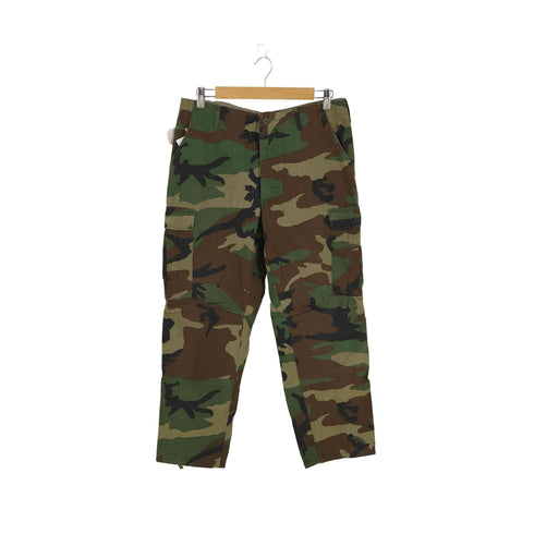 ユーエスアーミー U.S. ARMY ウッドランドカモ BDU カーゴパンツ メンズ MEDIUM-SHORT