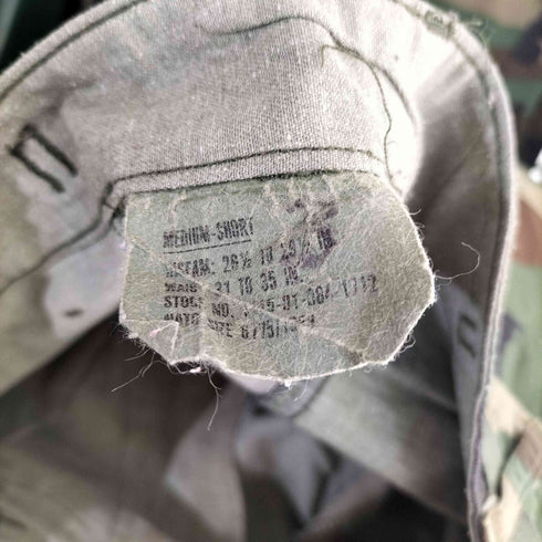 ユーエスアーミー U.S. ARMY ウッドランドカモ BDU カーゴパンツ メンズ MEDIUM-SHORT