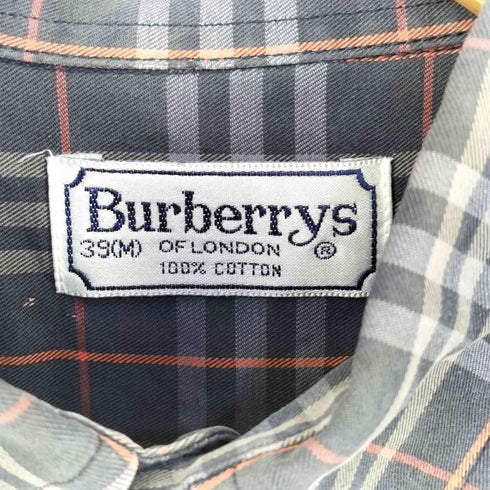 バーバリーズ BURBERRYS 90S チェック ボタンダウンシャツ メンズ M