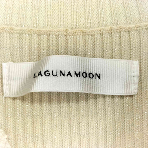 ラグナムーン LAGUNAMOON ラメブレンドリブニットワンピース レディース M