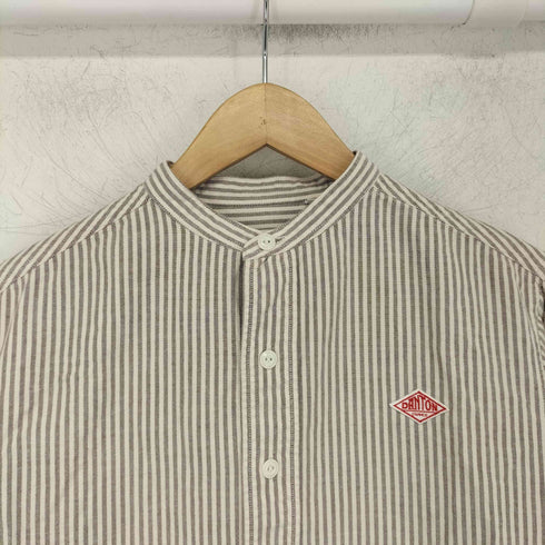 ダントン DANTON 先染コットンビエラ 起毛 バンドカラーシャツ レディース 34